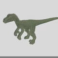 Green Soft Plush Dinosaur Stuffed Toy Cute Animal for Kids Playtime