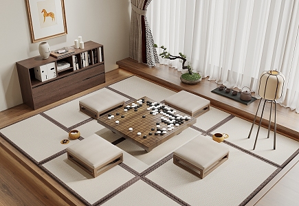 Tatami Bedroom 3d model