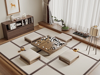 Tatami Bedroom 3d model