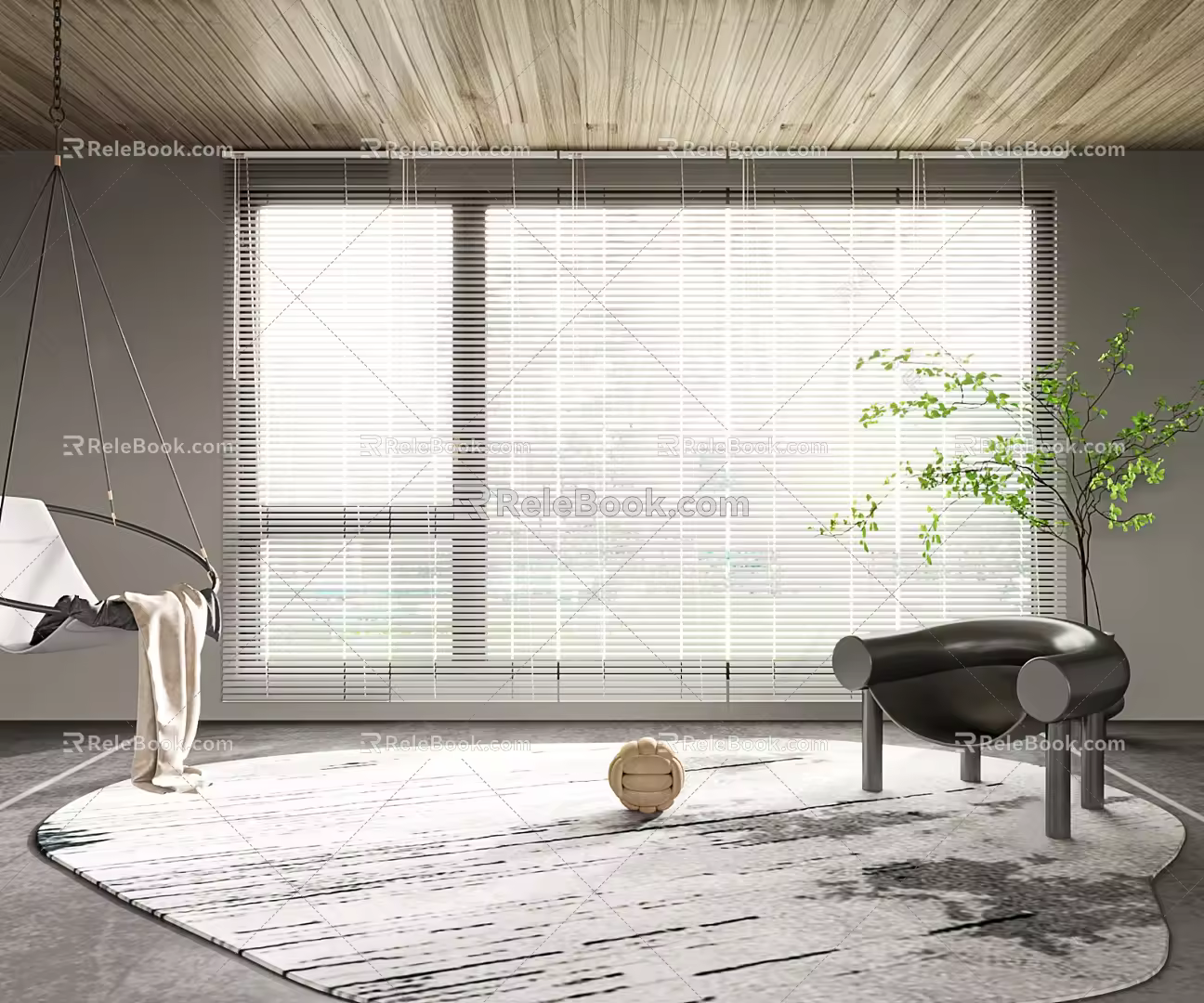 Modern venetian blinds 3d model