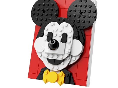 Building Blocks Spelling Mickey Mouse Lego model