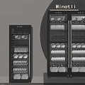 Minotli Black Kitchen Dish Sterilizer Appliances With Plate Cup Storage Shelves
