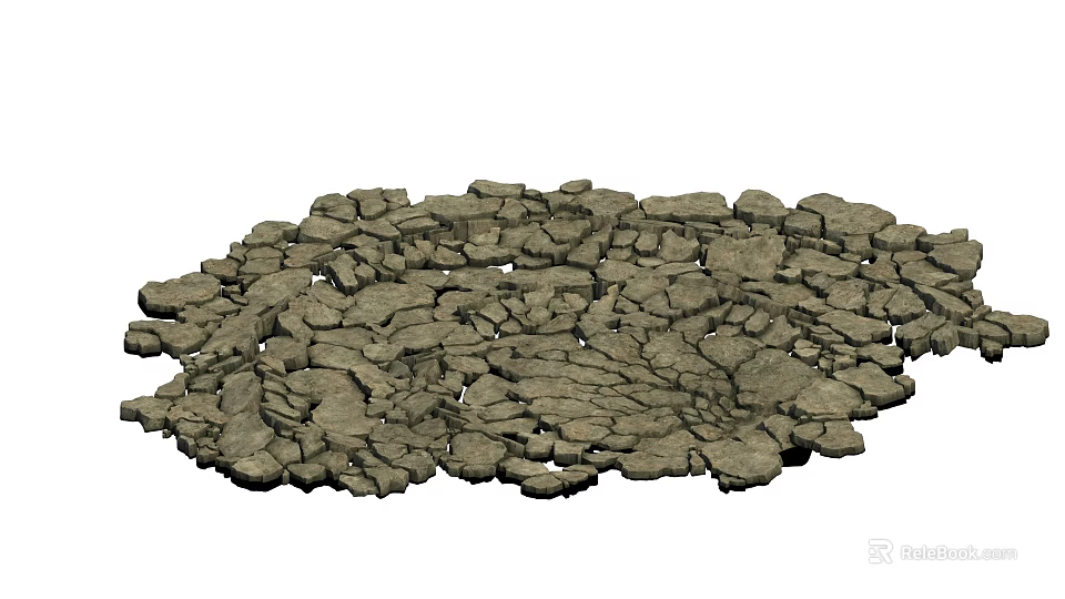 Natural Stone and Wood Materials for Rustic Home Decor Projects 3d model