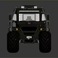 Military Green Off Road Vehicle With Six Wheels And Armored Body