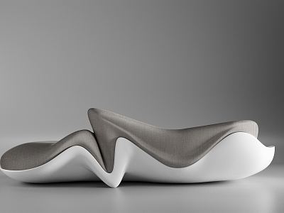 Modern shaped sofa model