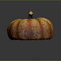Decorative Orange And Yellow Striped Spotted Pumpkin For Home Living Room Decoration