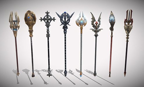 Battle Staff 3d model