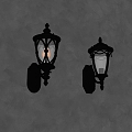 European-style wall lamp 3d model