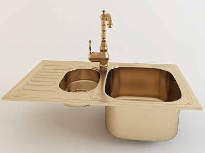 Vegetable basin kitchen and toilet vegetable basin metal hardware faucet sink basin kitchen model