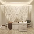 Spa Room With Relaxing Ambiance And Decorative Elements