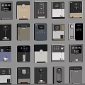 Modern direct drinking machine combination wall-mounted water dispenser 3d model