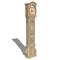 Elegant Musical Instruments and Art Supplies Collection with Decorative Carvings and Storage Cases