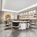 Modern Eyewear Store Interior Design With Prada Display Shelves Counters And Lighting 3d model