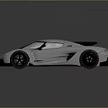 Futuristic White Sports Car With Sleek Design Black Spoiler And Shiny Surface