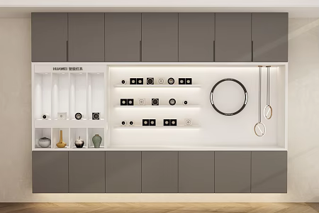 Modern showroom cabinet 3d model