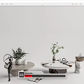 Modern coffee table 3d model