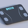 Black Digital Body Weight Scale Sports Fitness Equipment With Accurate Sensors And Clear