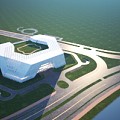 Modern Bird's Eye View Architecture Bird's Eye View Cultural and Sports Architecture Stadium Architecture Bird's Eye View 3d model