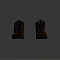 Brown Leather Mid Calf Lace Up Boots With Black Sole For Casual Daily Wear