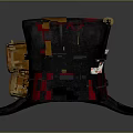 Steampunk Top Hat Design With Red Stripes Brass Goggles And Metal Accents