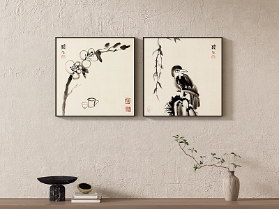 New Chinese Hanging Painting Bird Decorative Painting model