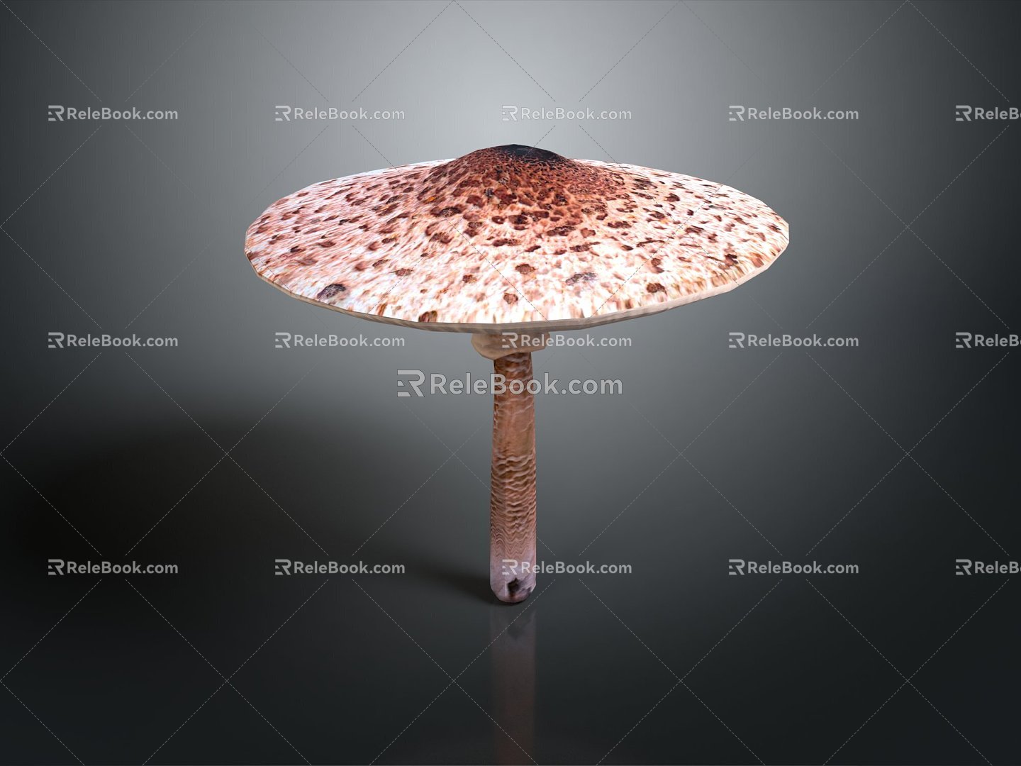 Modern mushroom straw mushroom poisonous mushroom plant 3d model