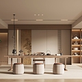 New Chinese Style Song Style Style Tea Room Study 3d model