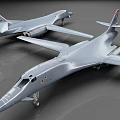 Twin Silver Military Aircraft Models Featuring Detailed Wing And Tail Design Elements