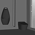 Modern smart toilet urinal 3d model