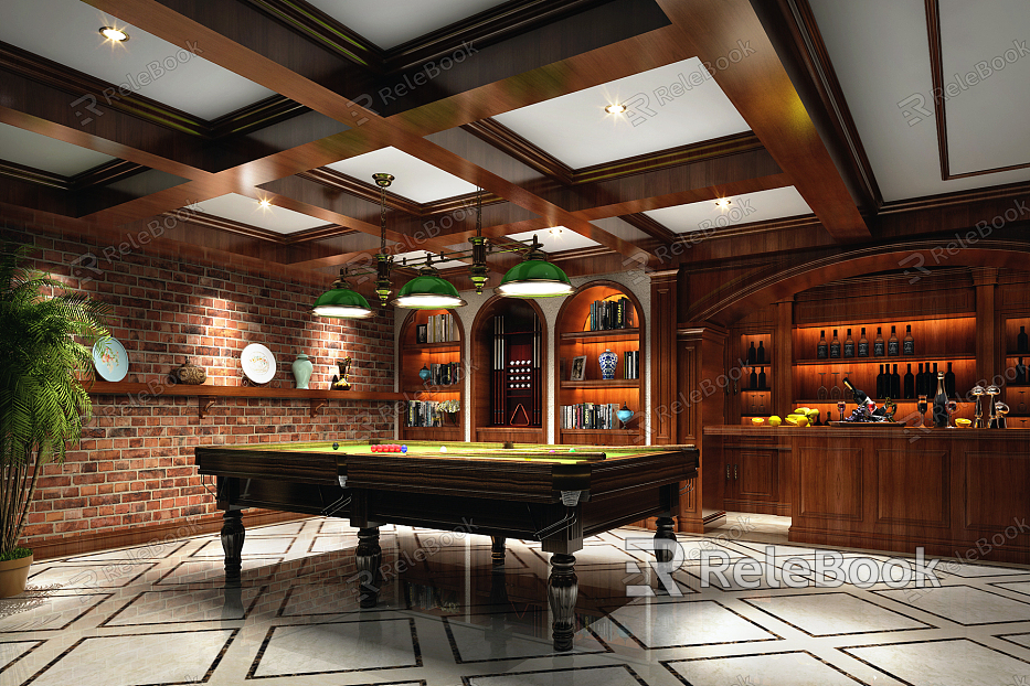 American billiard room model