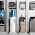 Daily Use Electrical Appliances Neatly Arranged on Modern Display Shelves