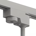 Sleek Modern Track Mounted Spotlights in White and Black Adjustable Design