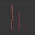 Wooden Decorative Columns With Various Heights And Classic Design Features