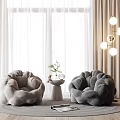 Modern Casual Sofa Combination Lazy Sofa 3d model