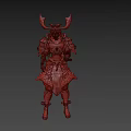 PBR Next Generation Japanese Samurai Animation Samurai Armored Legend Japanese Armor Samurai Armor Animation Armor Cartoon Armor Character Design 3d model
