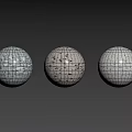 Terrazzo Components Featuring Various Colors Textures And Decorative Stone Spheres 3d model