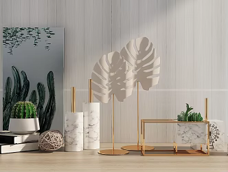 Modern ornaments combination 3d model