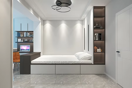 Modern Tatami Bedroom Tatami 3d model
