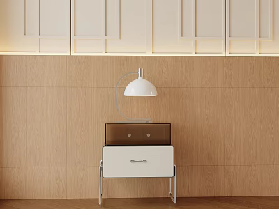 Modern bedside table decoration side cabinet side table 3d model