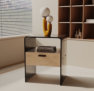 Modern Bedside Cabinet 3d model