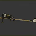 Vintage Mechanical Equipment Featuring Brass Rod Black Clamps And White Knobs