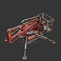 telescopic track machine 3d model