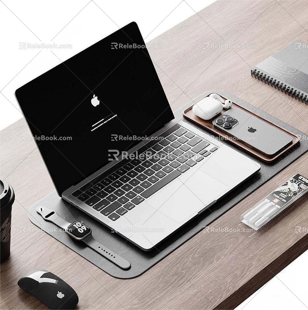 Modern Laptop Apple Laptop 3d model