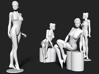 Modern Model Body 3d model