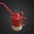 Red Texaco Motor Oil Can With Star Logo Classic Industrial Equipment