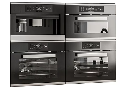 Modern Built In Kitchen Appliances With Sleek Design And Functionality 3d model