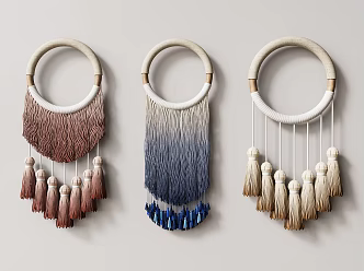 Silent Wall Decorations Tassel Wall Decorations 3d model