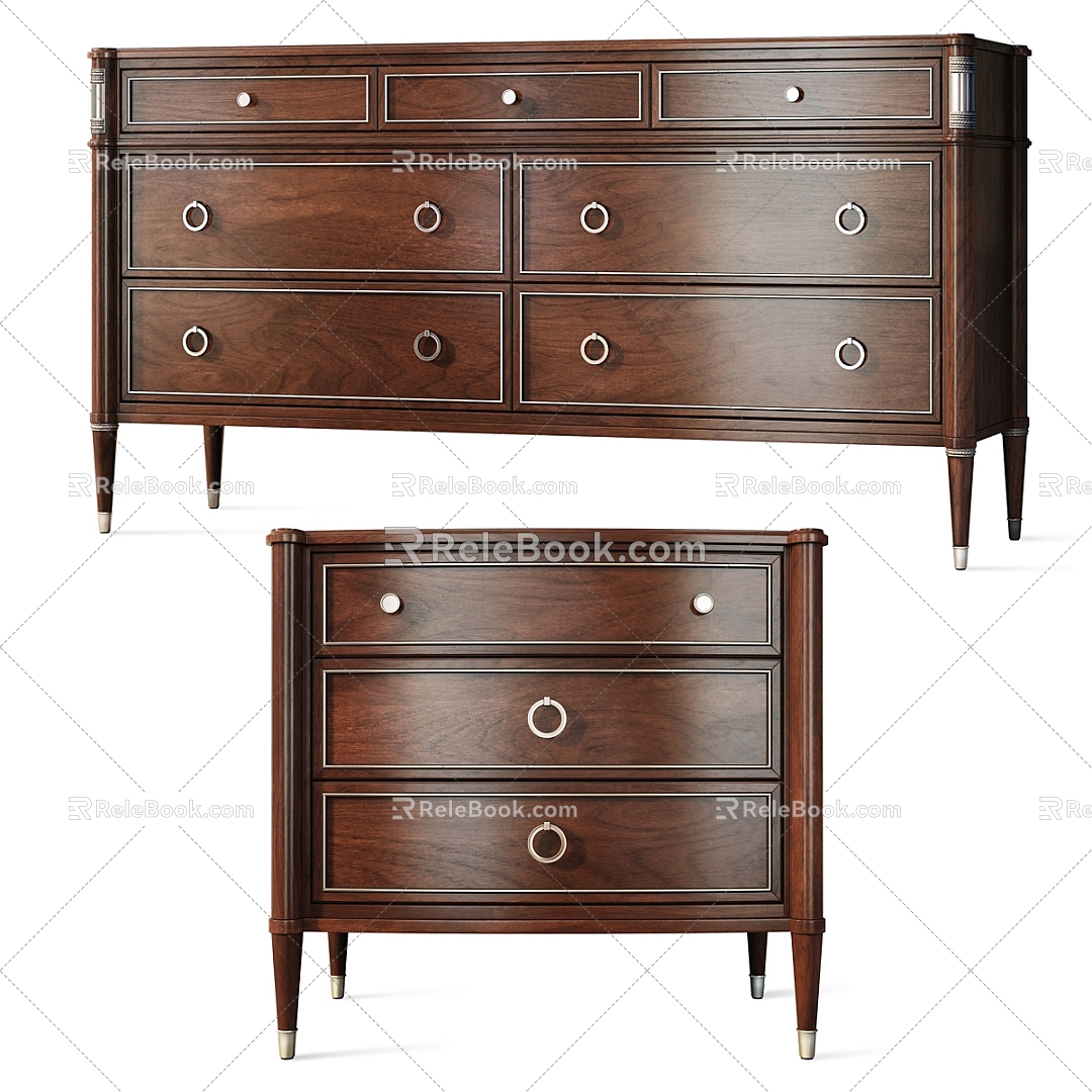 Modern chest of drawers 3d model