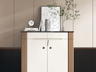 Modern Side Cabinet Entrance Cabinet 3d model Modern Side Cabinet Entrance Cabinet 3d model