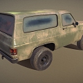 Jeep off-road vehicle military jeep Chevrolet M1009 low face number low model simple model game sub-era film and television level super realistic high precision 3d model